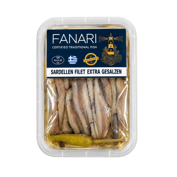 Sardellenfilet extra gesalzen (150g) Fanari - Araxxon