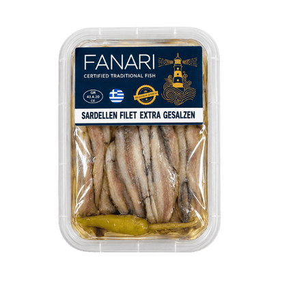 Sardellenfilet extra gesalzen (150g) Fanari - Araxxon