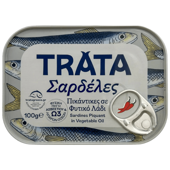 Sardinen pikant in Pflanzenöl (100g) Trata - Araxxon