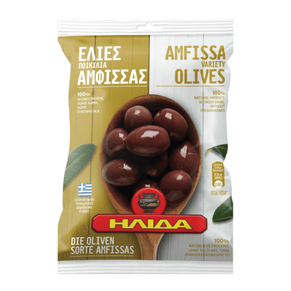 Schwarze Oliven Amfissa (250g) Ilida - Araxxon