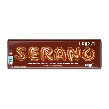 Serano Schokolade (65g) ION von ION bei Araxxon  - Hochwertiges griechisches Produkt.   Serano Schokolade (65g) ION από ION στο Araxxon  - Αυθεντικό ελληνικό προϊόν.  