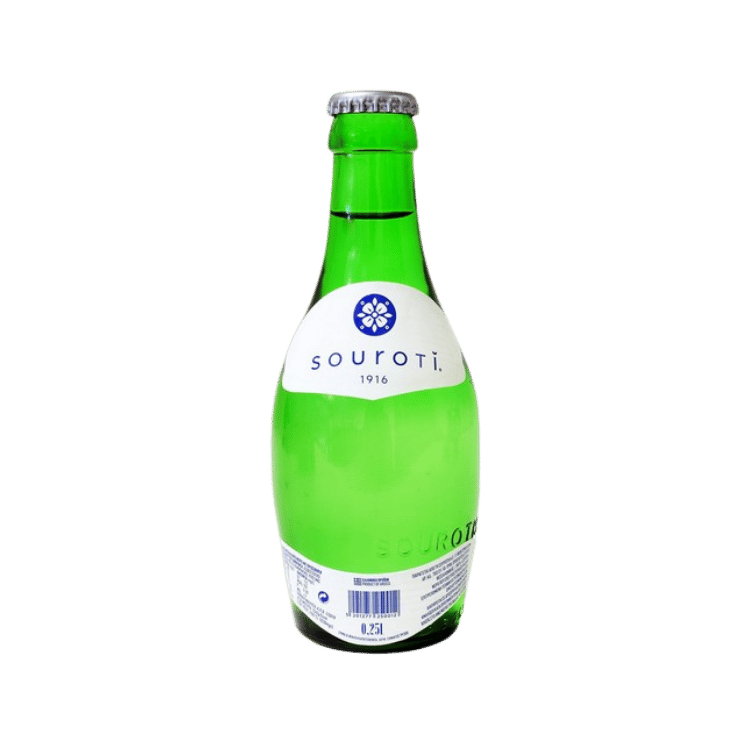 Souroti Mineralwasser im Glas (250ml) - Araxxon