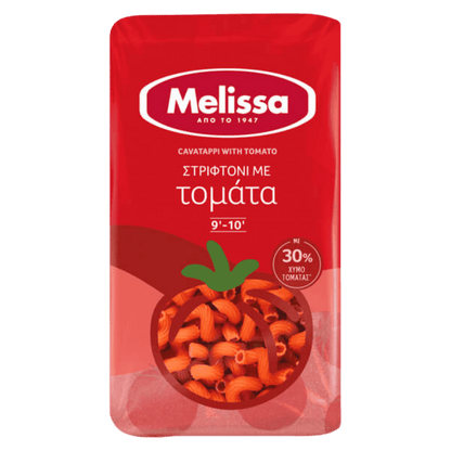 Striftoni Pasta mit Tomaten (400g) Melissa von Melissa bei Araxxon  - Hochwertiges griechisches Produkt.   Striftoni Pasta mit Tomaten (400g) Melissa από Melissa στο Araxxon  - Αυθεντικό ελληνικό προϊόν.  