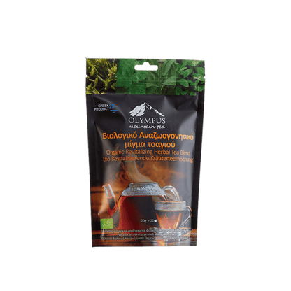 Tee Mix Revitaliesierend BIO (20g) Olympus von Olympus bei Araxxon  - Hochwertiges griechisches Produkt.   Tee Mix Revitaliesierend BIO (20g) Olympus από Olympus στο Araxxon  - Αυθεντικό ελληνικό προϊόν.  