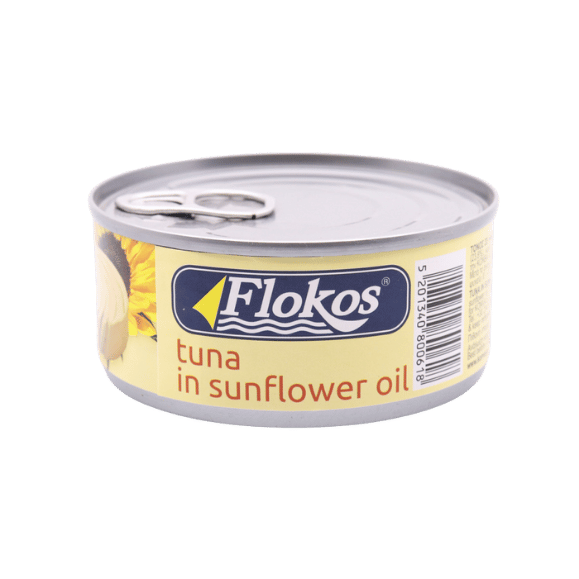 Thunfisch in Sonnenblumenöl (160g) Flokos - Araxxon