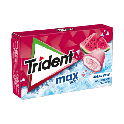 Trident Max Frost Wassermelone Kaugummi Zuckerfrei (20g) von Trident bei Araxxon  - Hochwertiges griechisches Produkt.   Trident Max Frost Wassermelone Kaugummi Zuckerfrei (20g) από Trident στο Araxxon  - Αυθεντικό ελληνικό προϊόν.  