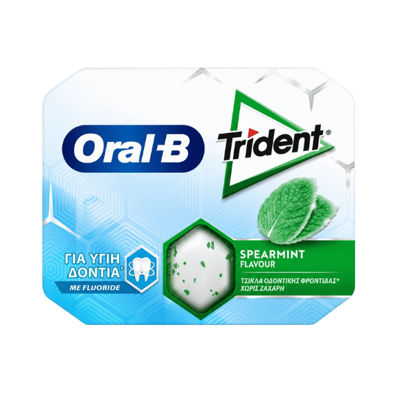 Trident Oral B Spearmint Zuckerfrei (17g) - Araxxon