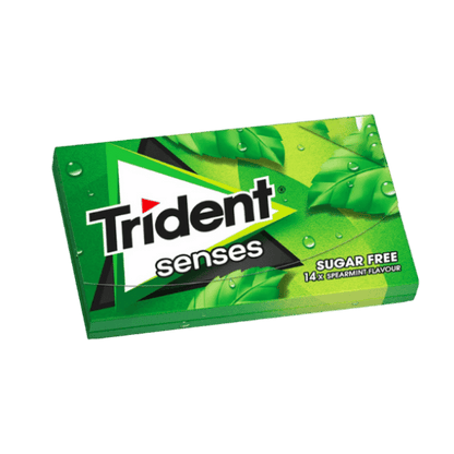 Trident Senses Spearmint Kaugummi Zuckerfrei (27g) - Araxxon