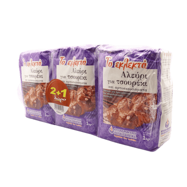 Tsoureki Mehl (1Kg) 2+1 GRATIS (3Kg) To Eklekto von To Eklekto bei Araxxon  - Hochwertiges griechisches Produkt.   Tsoureki Mehl (1Kg) 2+1 GRATIS (3Kg) To Eklekto από To Eklekto στο Araxxon  - Αυθεντικό ελληνικό προϊόν.  