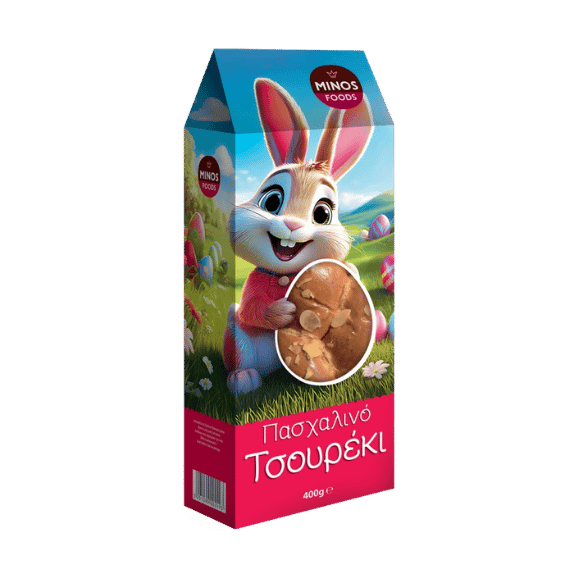 Tsoureki mit Osterhasemotiv (400g) Minos - Araxxon