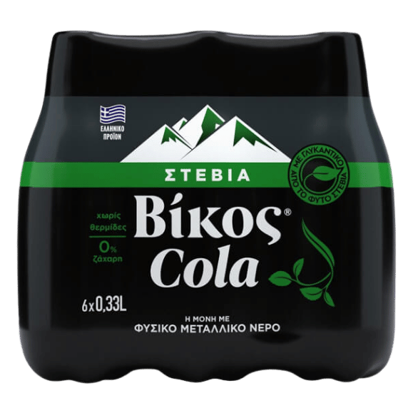 Vikos Cola Stevia 6 - Pack (330ml/Stück) - Araxxon