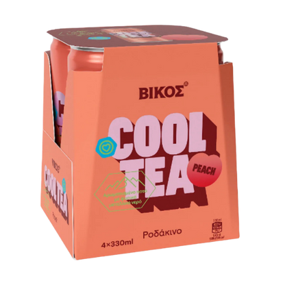 Vikos Cool Tea Pfirsich 4-Pack (330ml/Stück)