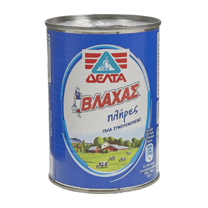 Vlachas Vollkondensmilch (410g) Delta von Delta bei Araxxon  - Hochwertiges griechisches Produkt.   Vlachas Vollkondensmilch (410g) Delta από Delta στο Araxxon  - Αυθεντικό ελληνικό προϊόν.  